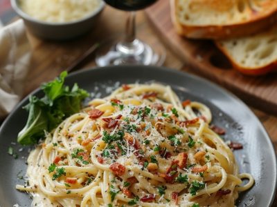 Romige Spaghetti Carbonara Zonder Room: Een Echte Italiaanse Traktatie
