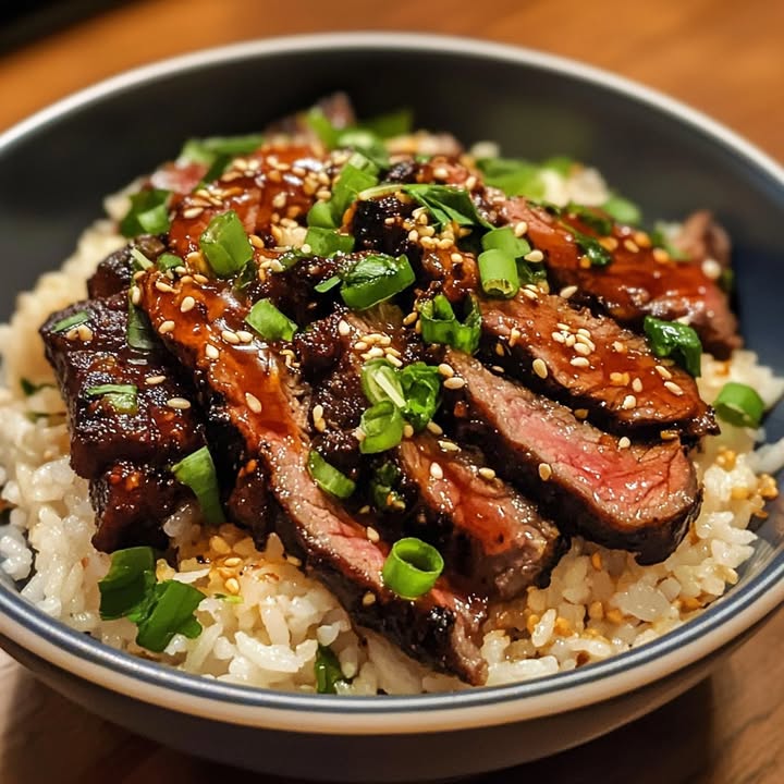 Zoete Chili Steak Rijstbowl