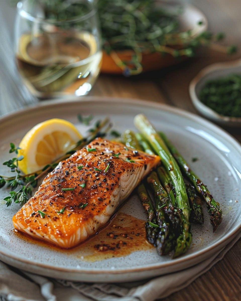 BBQ zalm met kruiden