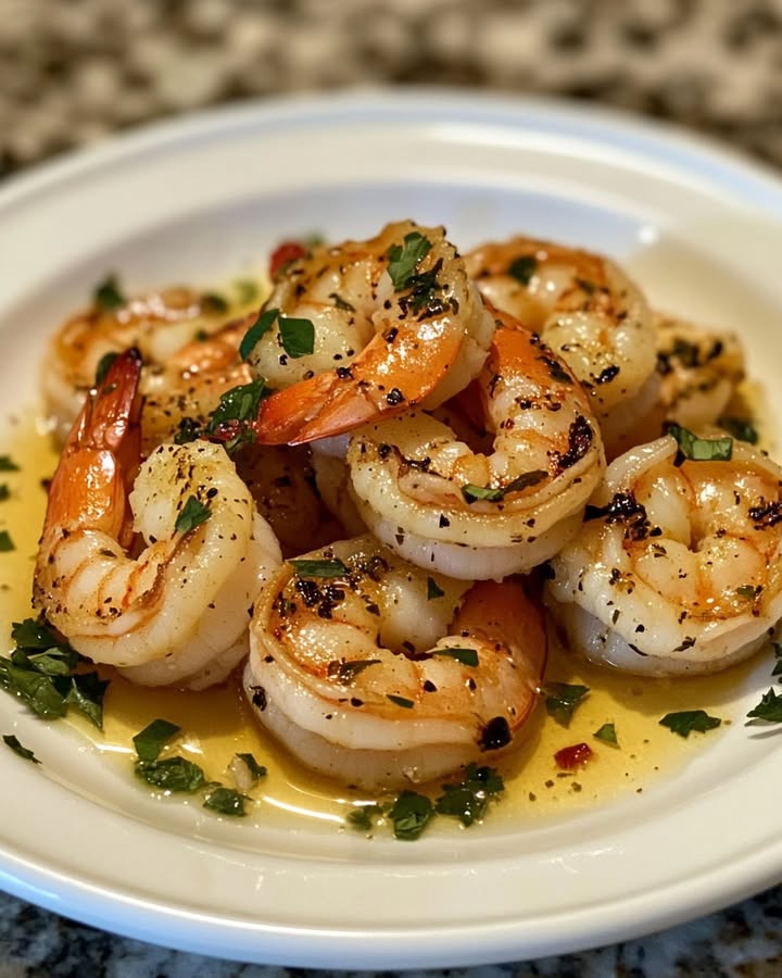 Citroen Knoflook Garnalen