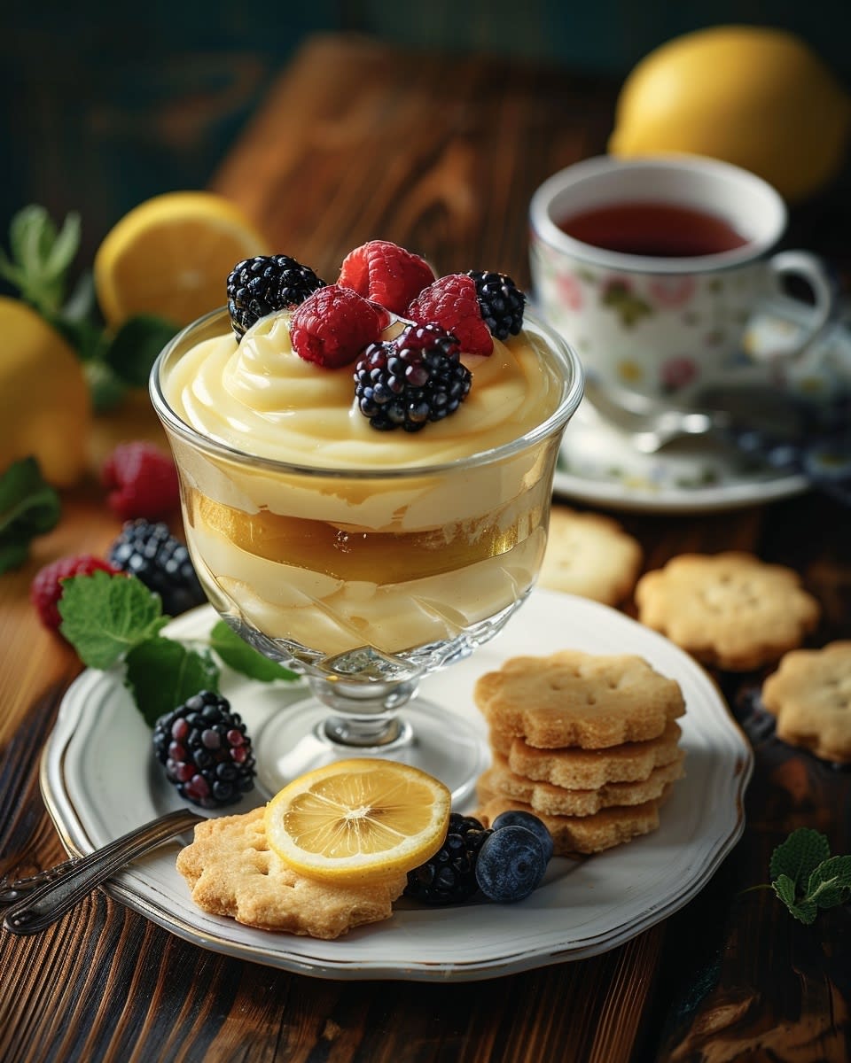 Citroen mousse dessert