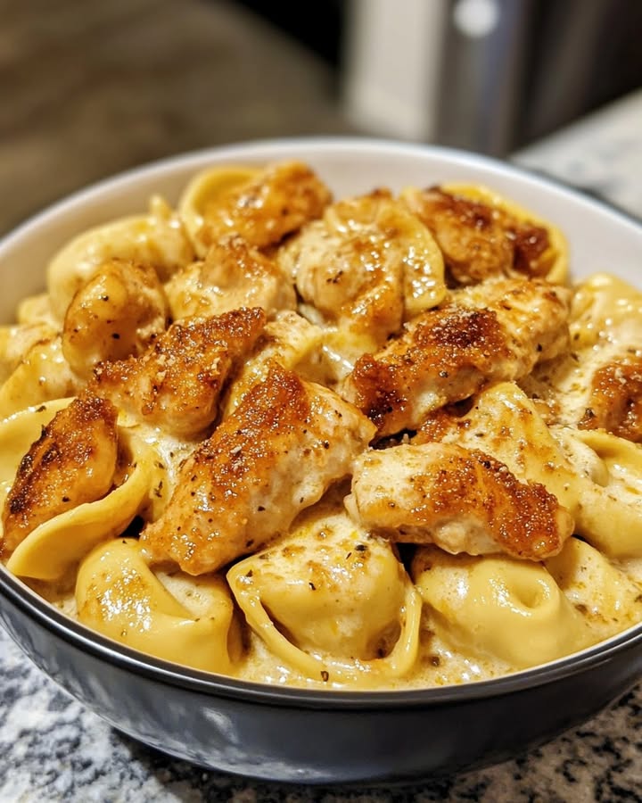 Crèmekleurige Cajun Tortellini