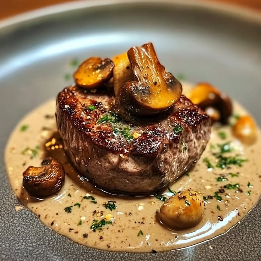 Filet Mignon Boursin Champignons