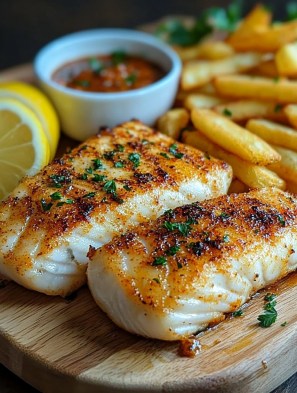 Gegrilde Vis Frietjes