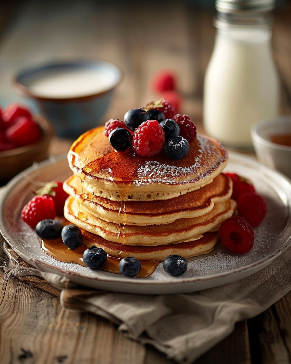 Gezonde pannenkoeken met yoghurt