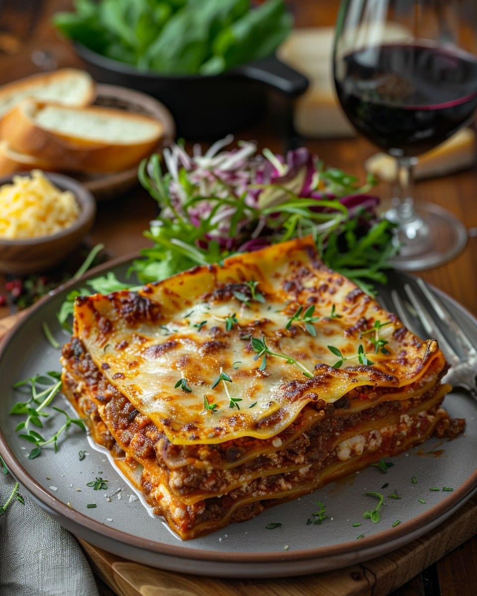 Klassieke lasagne bolognese uit de oven