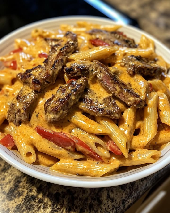 Kruidige Steak Penne