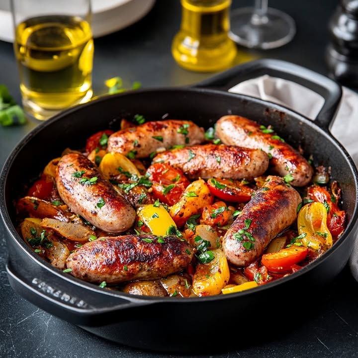 Saucisses met Paprika