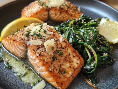 Zwarte Zalm Spinazieparmesan: Een Perfecte Maaltijd