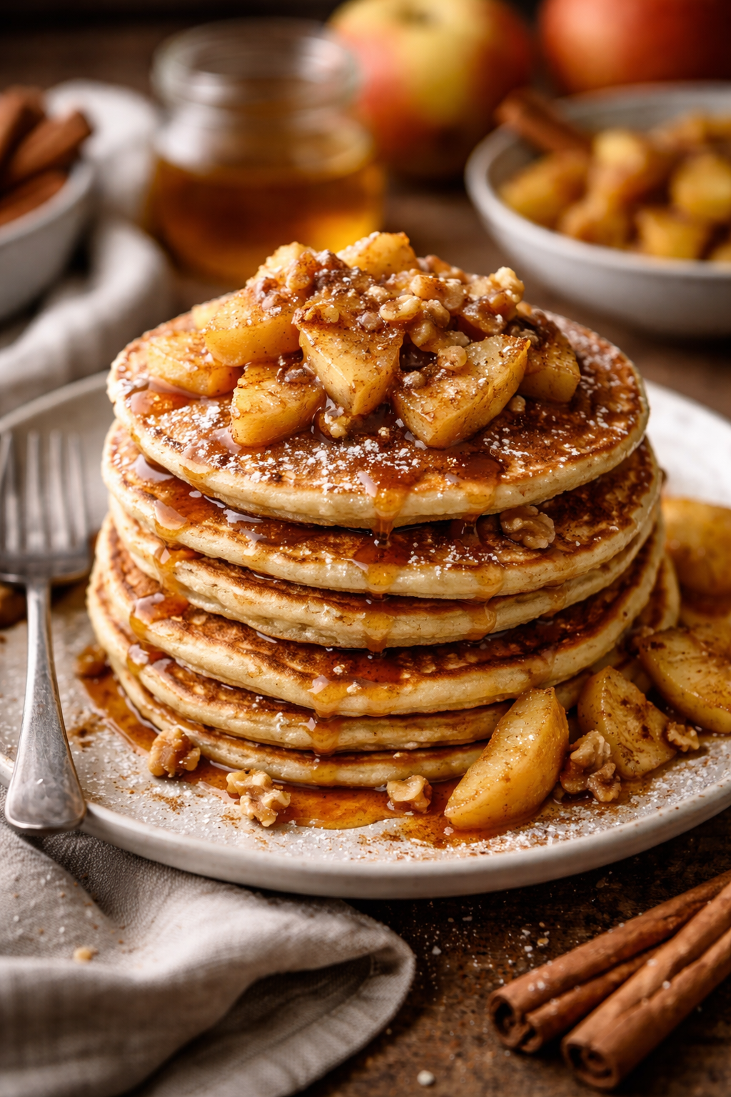 Appel kaneel pannenkoeken