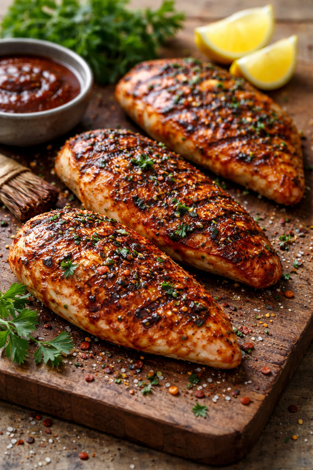 BBQ kipfilet met kruiden