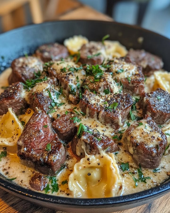Biefstuk Ravioli Schotel