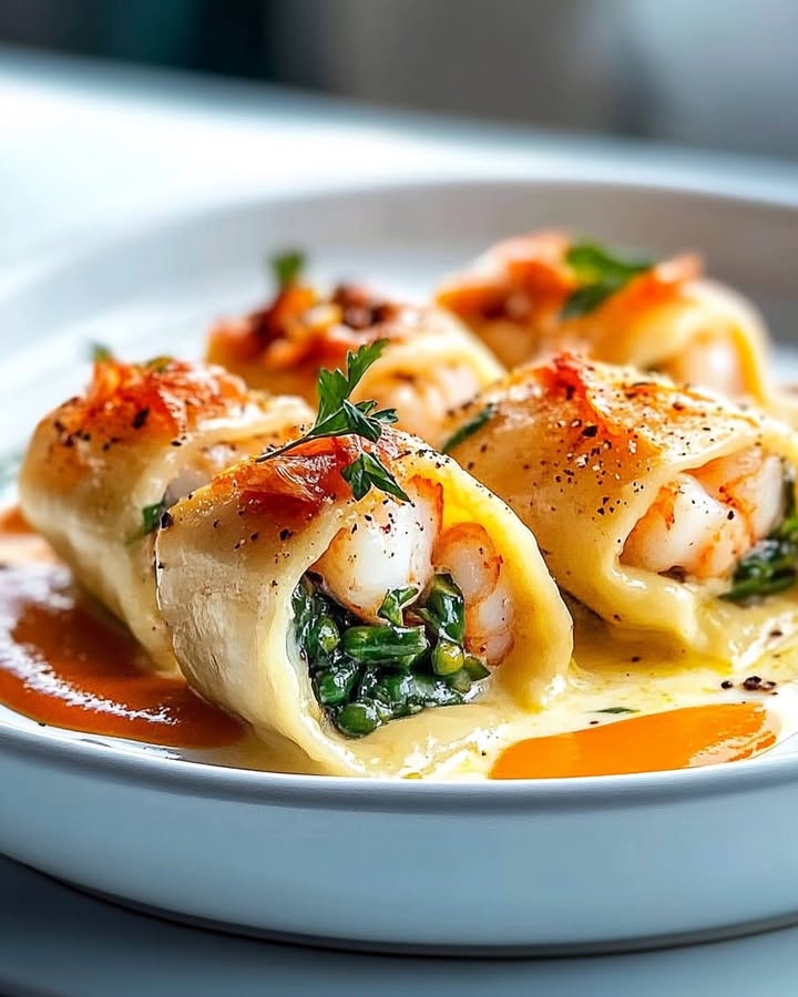 Gevulde Pasta Rolletjes