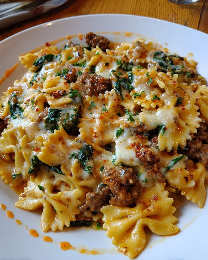 Kaasachtige Vlees Pasta