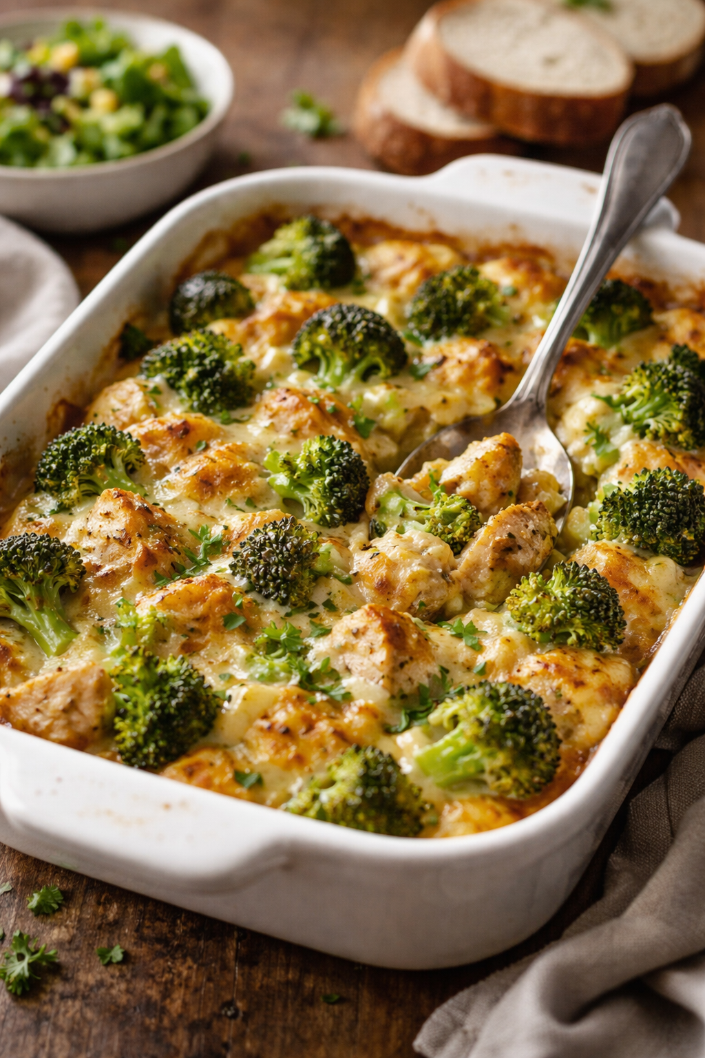 Kip ovenschotel met broccoli