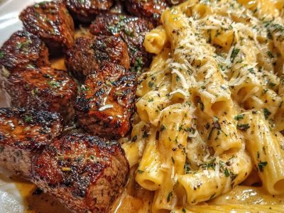 Knoflook Parmezaan Steak Penne: Smaakvol & Snel