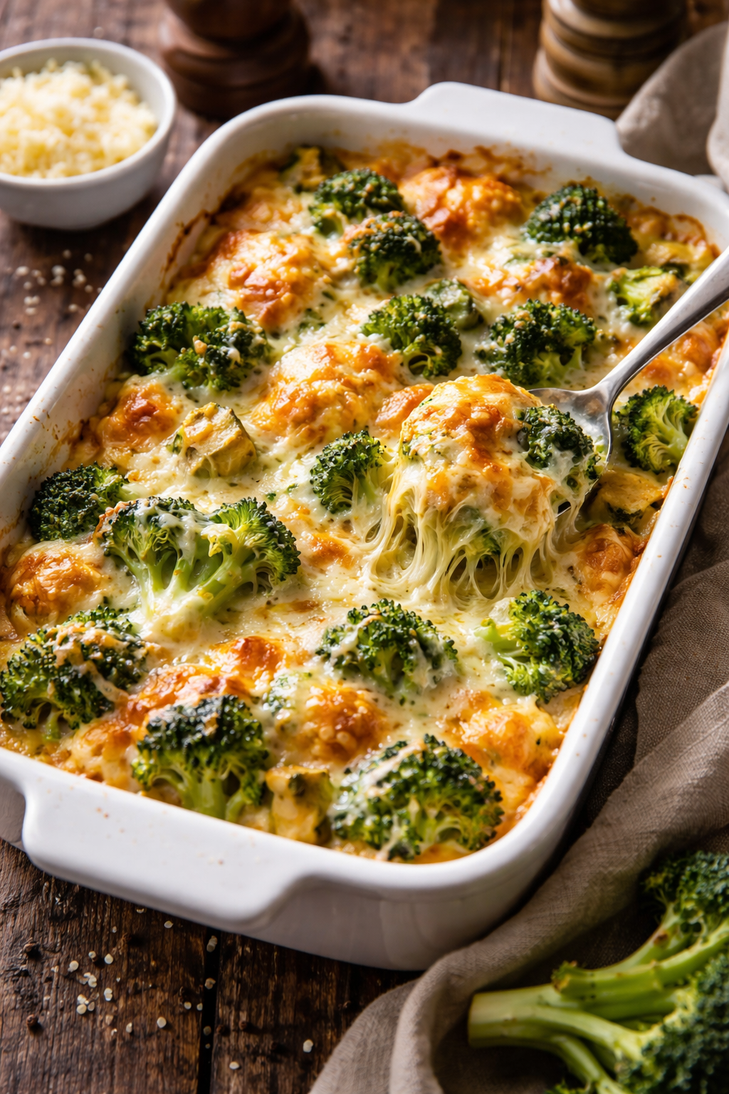 Ovenschotel met broccoli en kaas