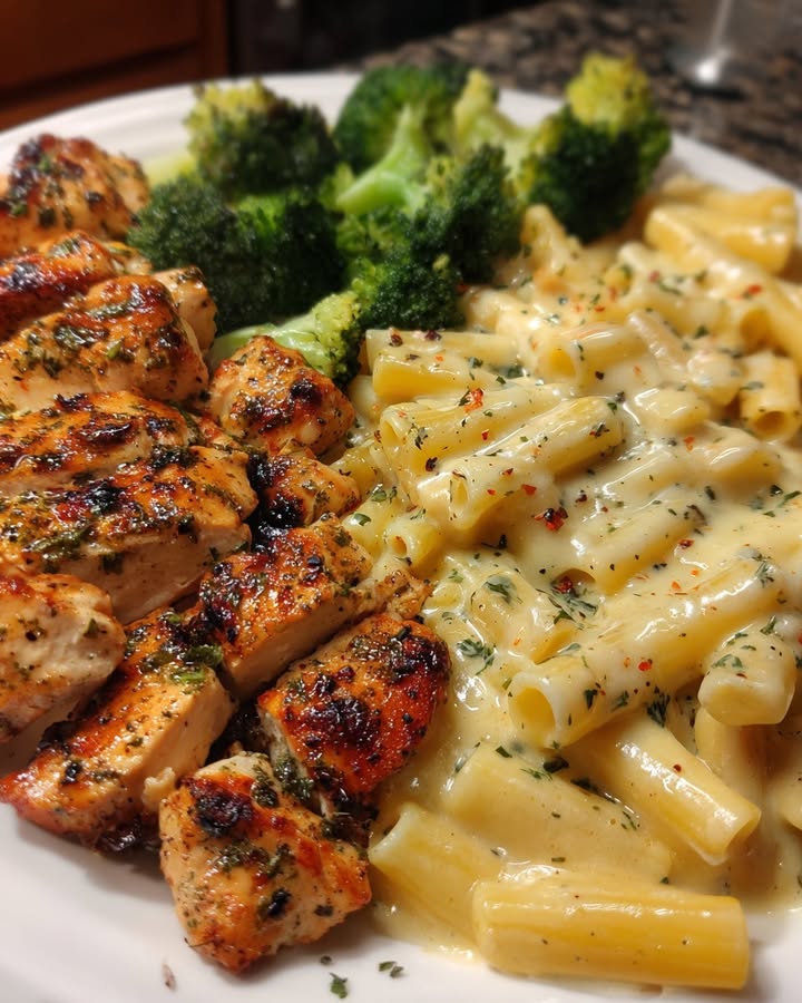 Romige Broccoli Kip Penne