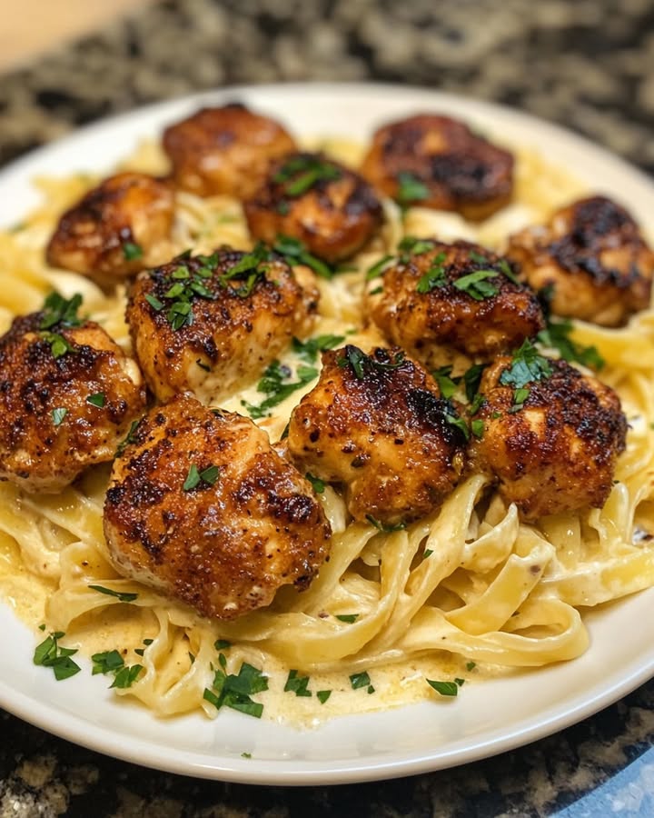 Romige Cajun Fettuccine