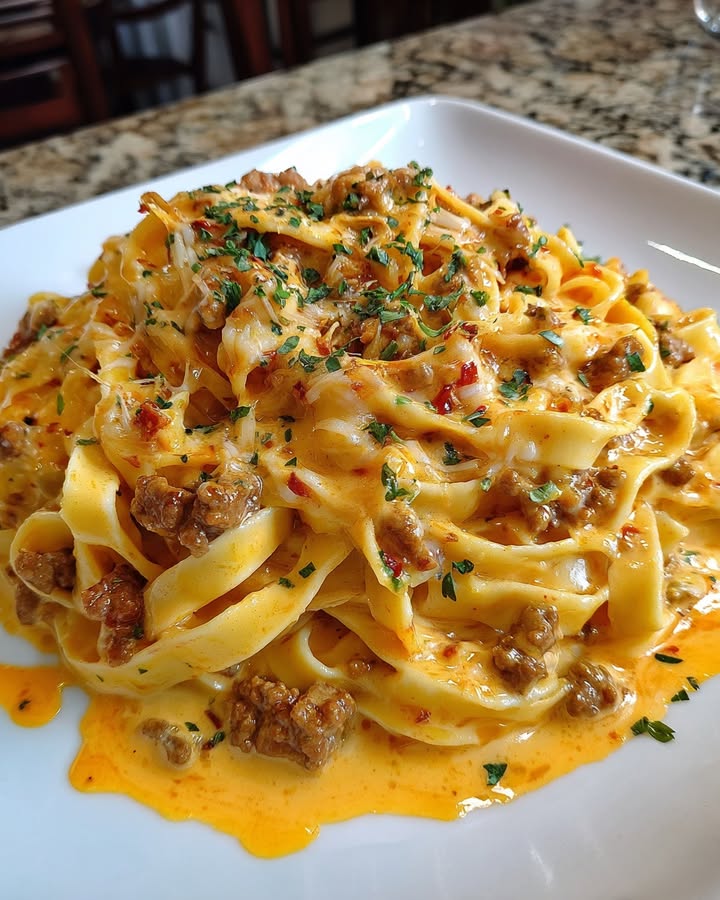 Romige Cajun Fettuccine