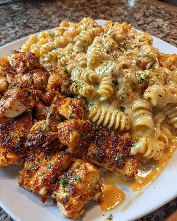 Romige Cajun Kip Rotini