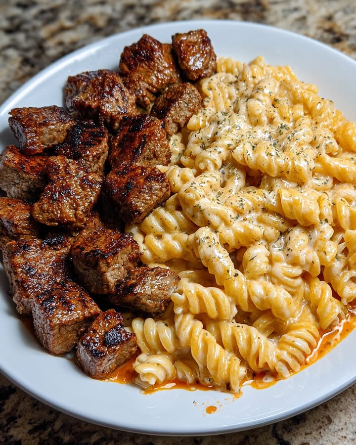 Romige Cajun Steaktips