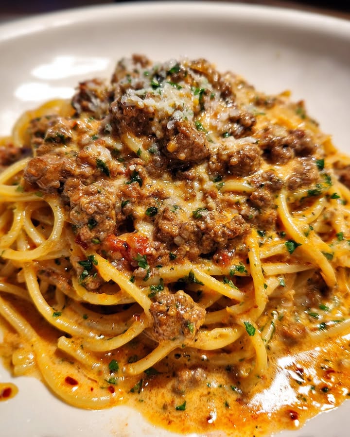 Romige Knoflook Parmezaanspaghetti