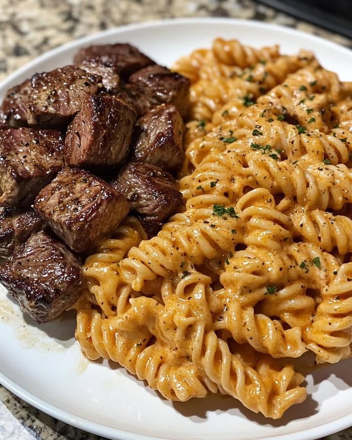 Steak Bites Pasta