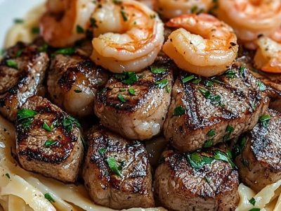Zwarte Steak Garnalen Alfredo: Het Ultieme Recept