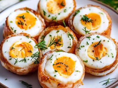 Heerlijke Eieren Mollets in Bacon Nest: Chique en Eenvoudig