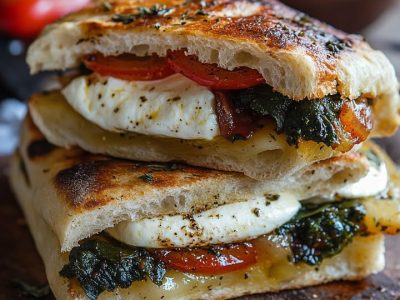 Heerlijke Focaccia Mozzarella Panino: Eenvoudig en Smaakvol