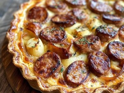 Heerlijke Rustieke Aardappelworst Quiche: Perfecte Troostmaaltijd