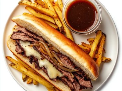Heerlijke Bief Sandwich Duikelen: Amerikaans Klassiek met Franse Flair