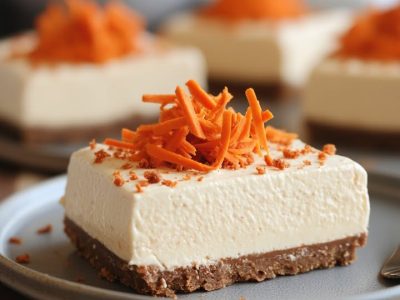 Heerlijke Carrot Cheesecake Blokjes Zonder Koken