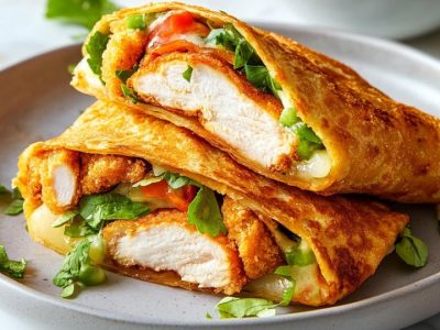 Knapperige Kip Wraps: Heerlijke Lunch in 20 Minuten