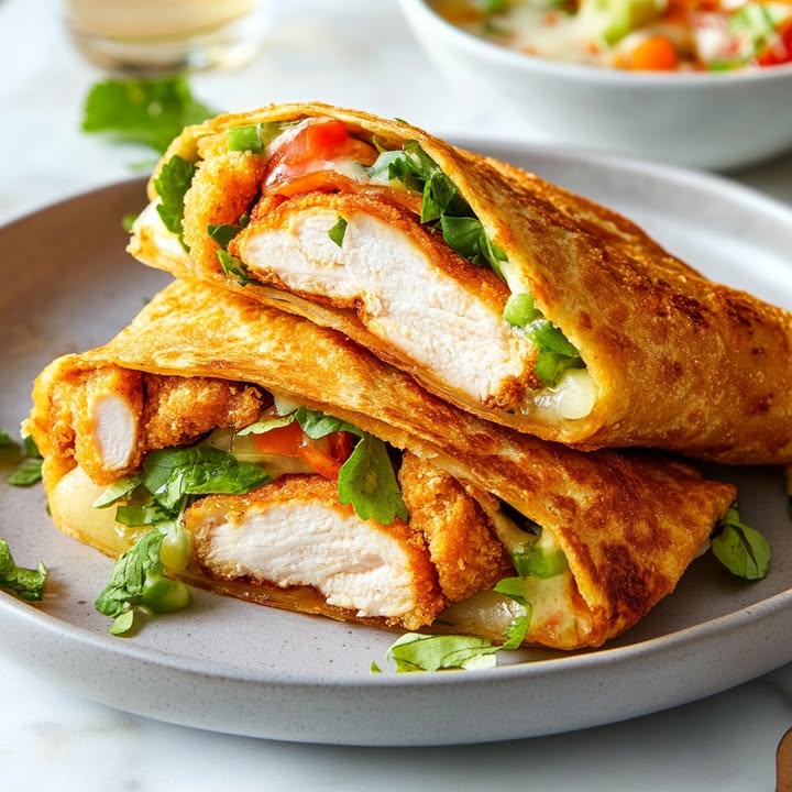 Knapperige Kip Wraps